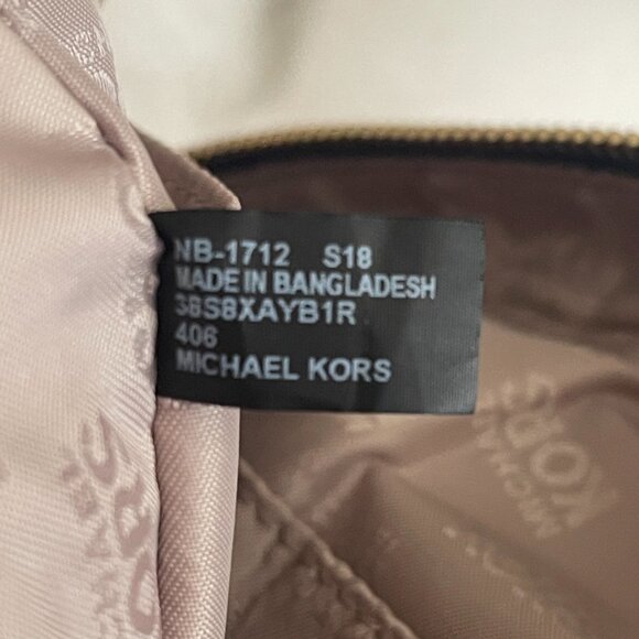 Michael Kors Abbey Blue/White Floral Mini Backpack - Picture 16 of 16